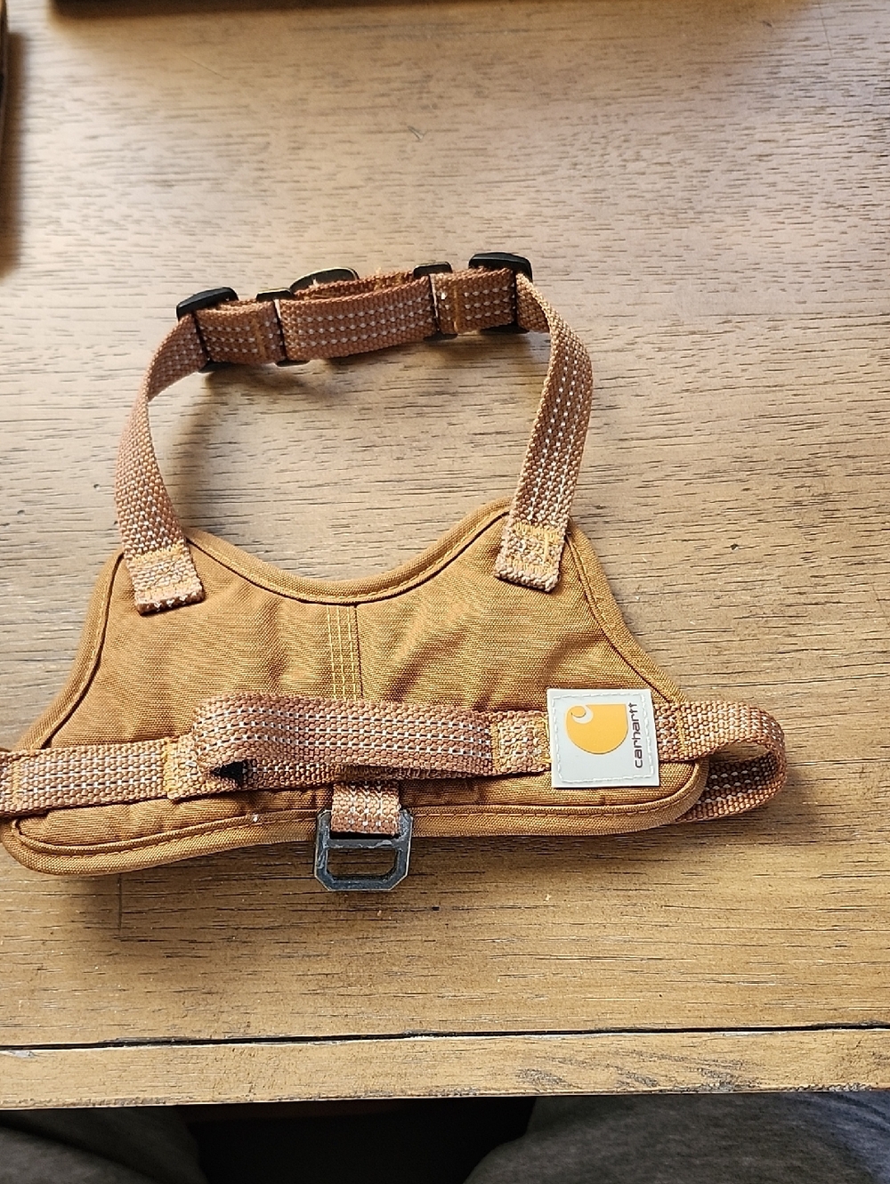 Carhartt Tan/Brown Canvas Dog Harness with Logo Patch